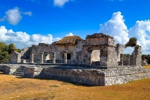 Från Cancún: Tur till Tulum och Cobá med besök till cenote och lunchbuffé