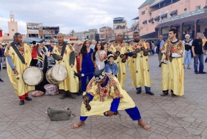 カサブランカ発：マラケシュ市内観光ツアー（ラクダ乗り体験付き）