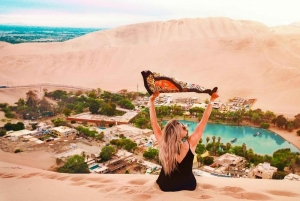 Från Lima: Heldag till Paracas och Huacachina Desert Oasis