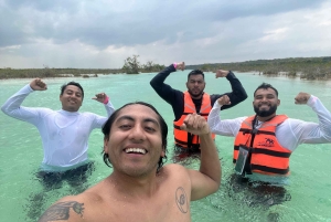 Da Cidade do México: 4 dias Laguna de 7 colores Bacalar Tour com guia