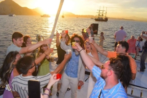 Los Cabos Sunset Catamaran with Open Bar & Live Music