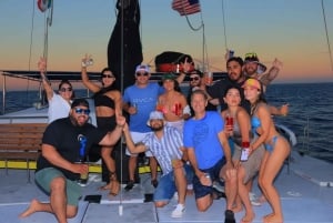 Los Cabos Sunset Catamaran with Open Bar & Live Music