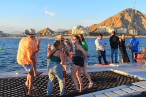 Los Cabos Sunset Catamaran with Open Bar & Live Music
