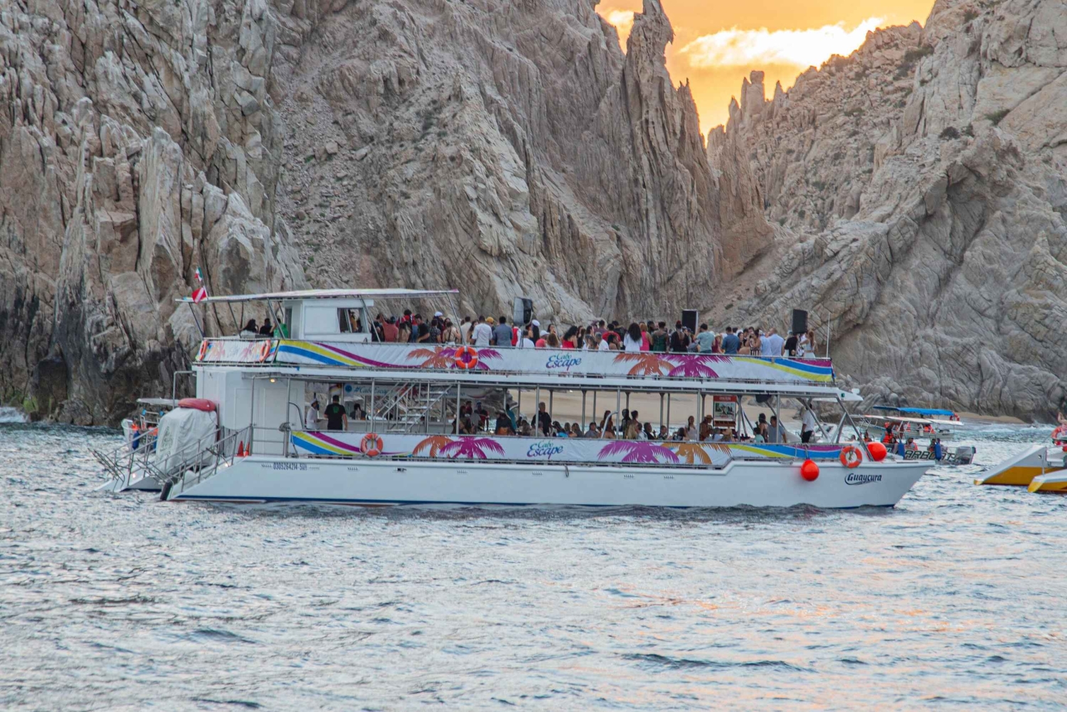 Los Cabos: Middagskryssning med Fajitas i solnedgången på Cabo Escape