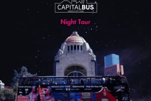 Mexico City: Double Decker Bus Night Tour