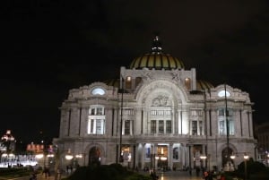 メキシコシティ：二階建てバスで巡る夜の街ツアー
