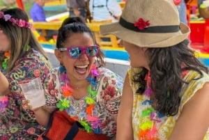 Mexiko City: Båtfest i Xochimilco med obegränsat antal drinkar