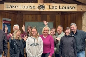 Nascer do sol no Moraine Lake e Lake Louise a partir de Calgary/Canmore/Banf