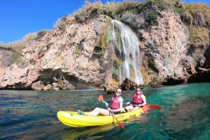 Nerja: Guided Kayak Tour Nerja Cliffs and Maro Waterfall