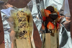 Tacos noturnos e marquesitas com um nativo de Cancún