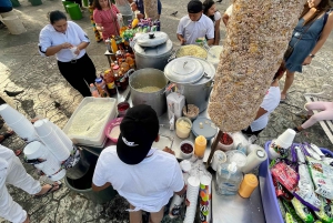 Tacos noturnos e marquesitas com um nativo de Cancún