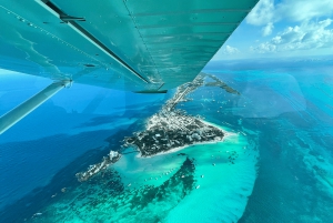 Volo panoramico verso la Zona Hotel di Cancun e Isla Mujeres