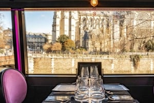 Pariisi: Champs Elysées Bus Toqué -bussikierros lounaalla ja lasillisella samppanjaa