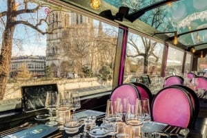 Pariisi: Champs Elysées Bus Toqué -bussikierros lounaalla ja lasillisella samppanjaa