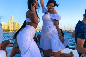 Party Boat in Cartagena Bay with NightClub Ticket