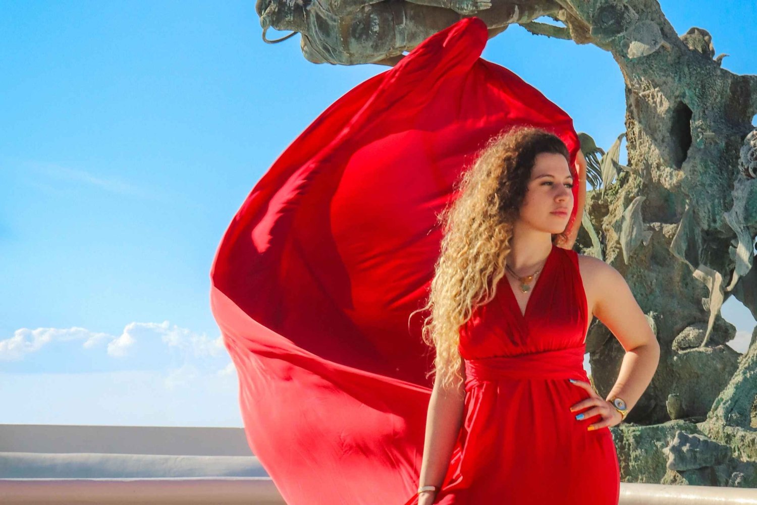 Playa del carmen: Flying dress walking tour with local guide