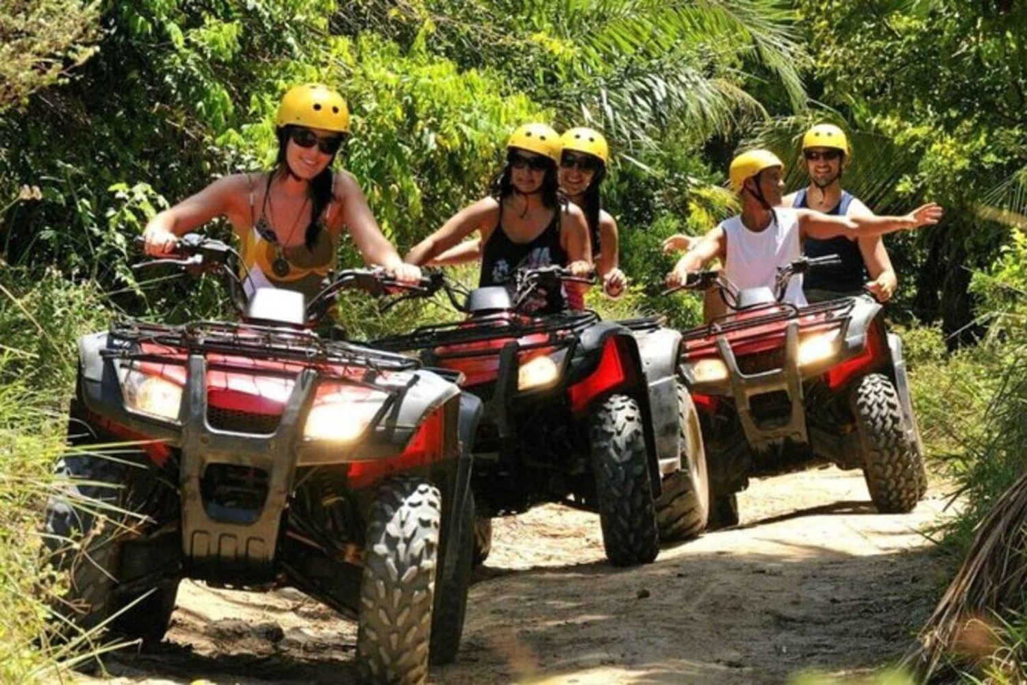 Playa del Carmen: ATV i maya-junglen, Cenote og svævebane