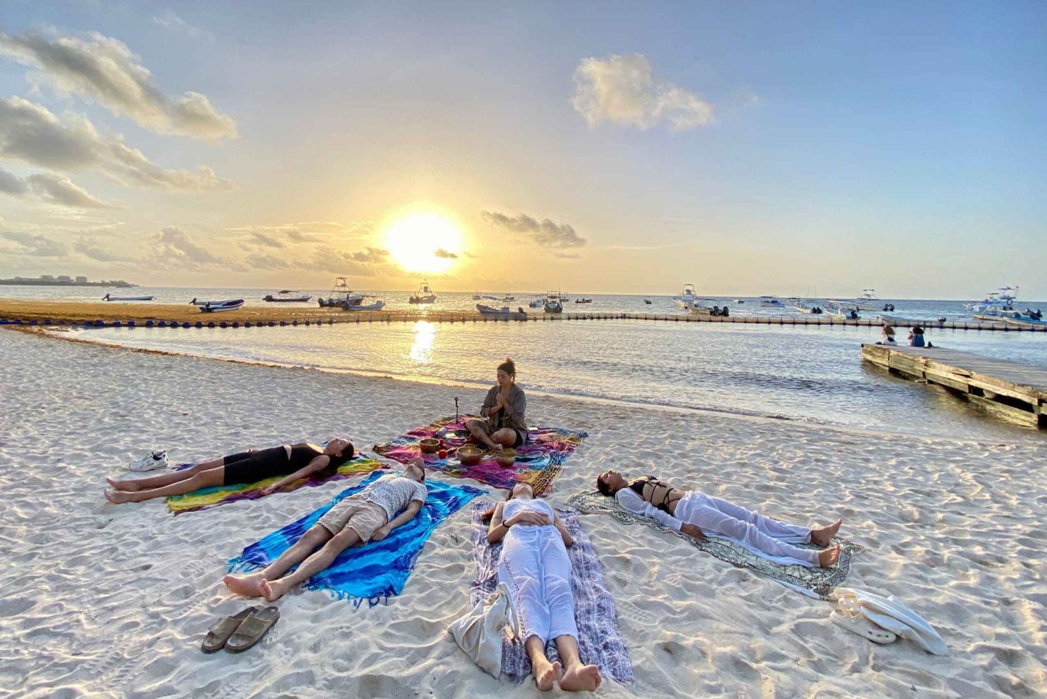 Playa Del Carmen: Sunrise Beach Sound Bath with Bronze Bowls