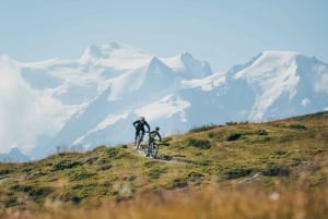 Synspunkt på isbreene i Chamonix med ebike