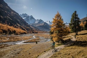 Synspunkt på isbreene i Chamonix med ebike