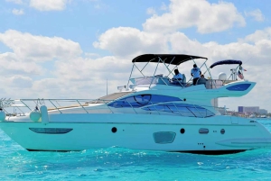 Private Azimut 47 Fly Yacht from Cancun to Isla Mujeres - 6 Hours