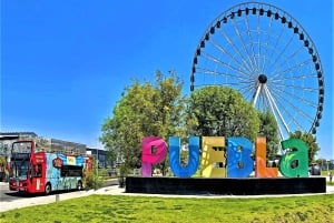 Puebla: Hop-On/Hop-Off-Stadtführung und Aquarium MichÃn