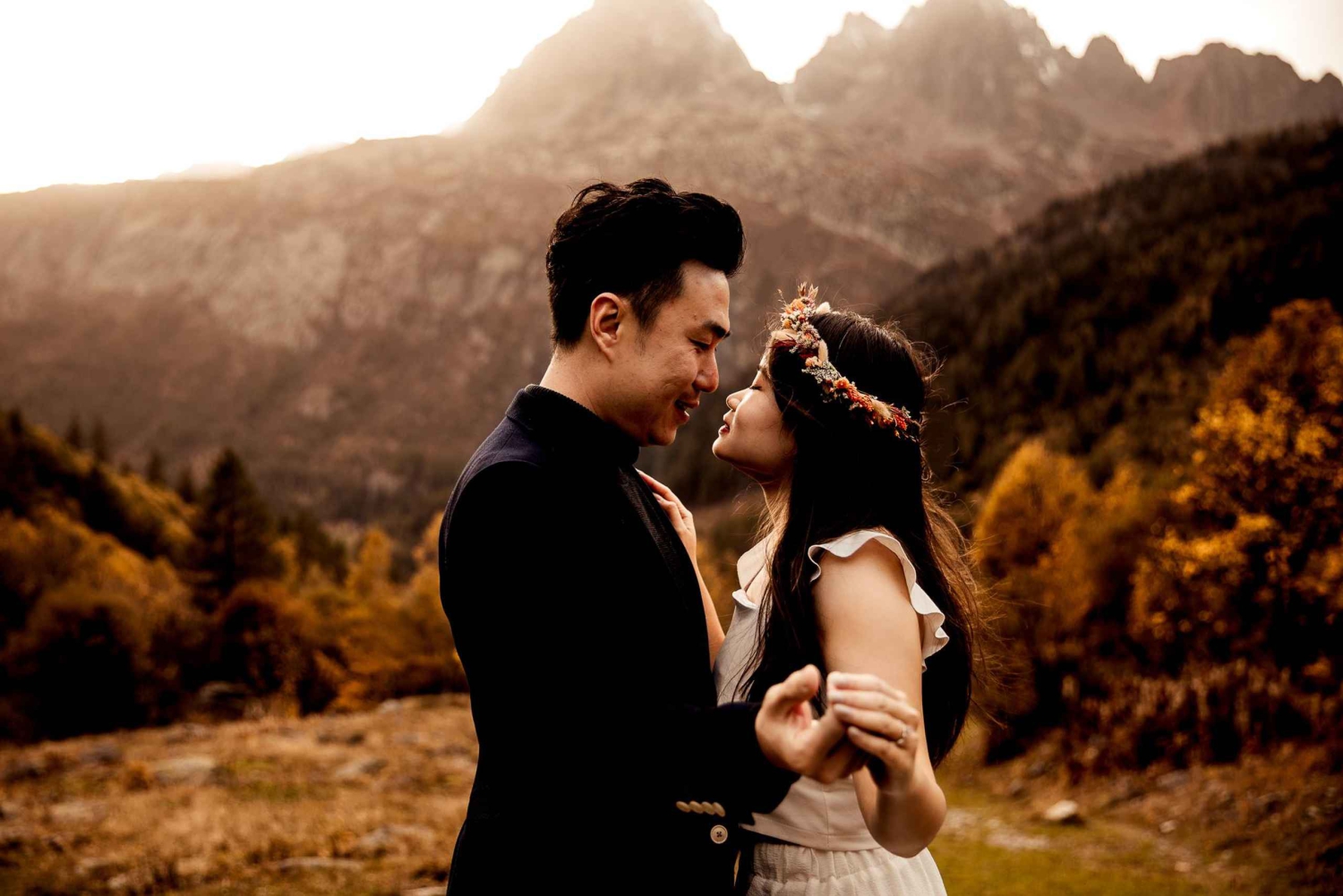 Romantisk fotoshoot i Chamonix - minner for livet