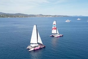 Saint Tropez: Evening Catamaran Party with Welcome Drink