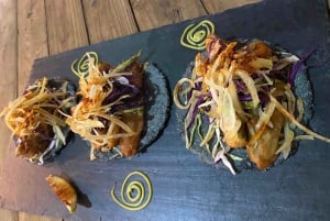 San José del Cabo:Degustación de Tacos y Tostadas Alma de México