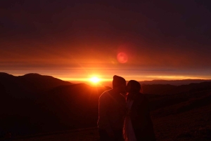 Santiago: Cordillera-solnedgangstur med transport og picnic