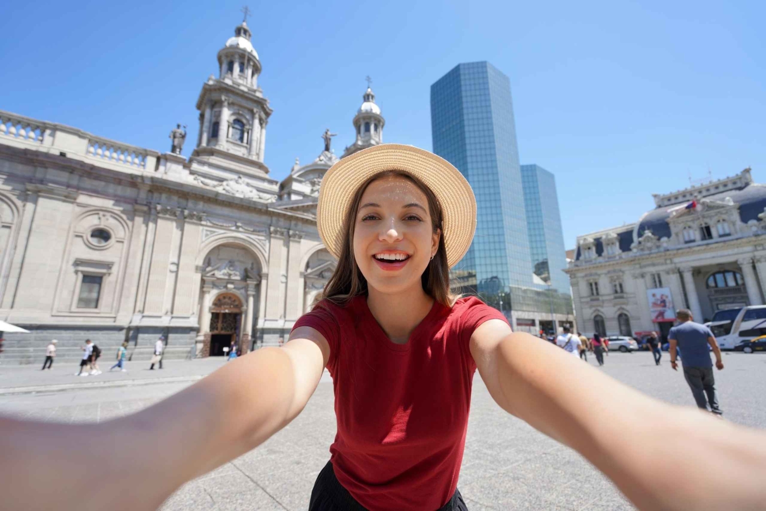 Visite guidée à pied de la vieille ville de Santiago