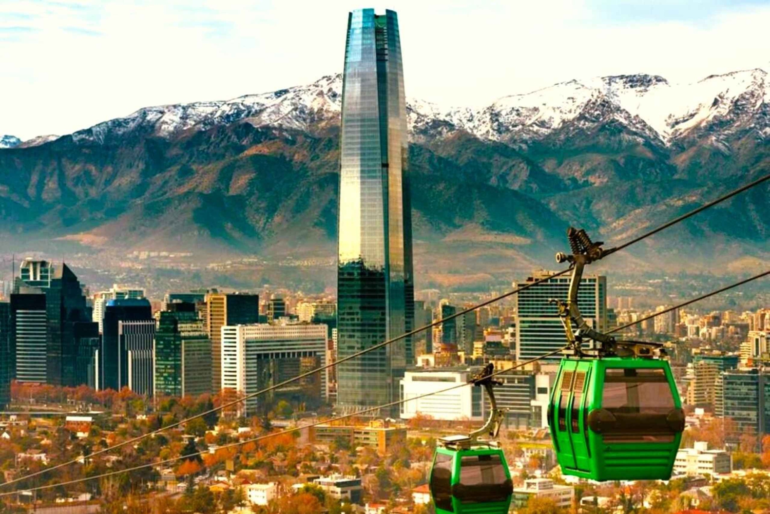 Santiago: privérondleiding door de stad met ritje in de kabelbaan