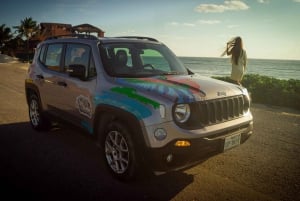 Udflugt på land: Jeep, mayaruiner, ATV og strandklub