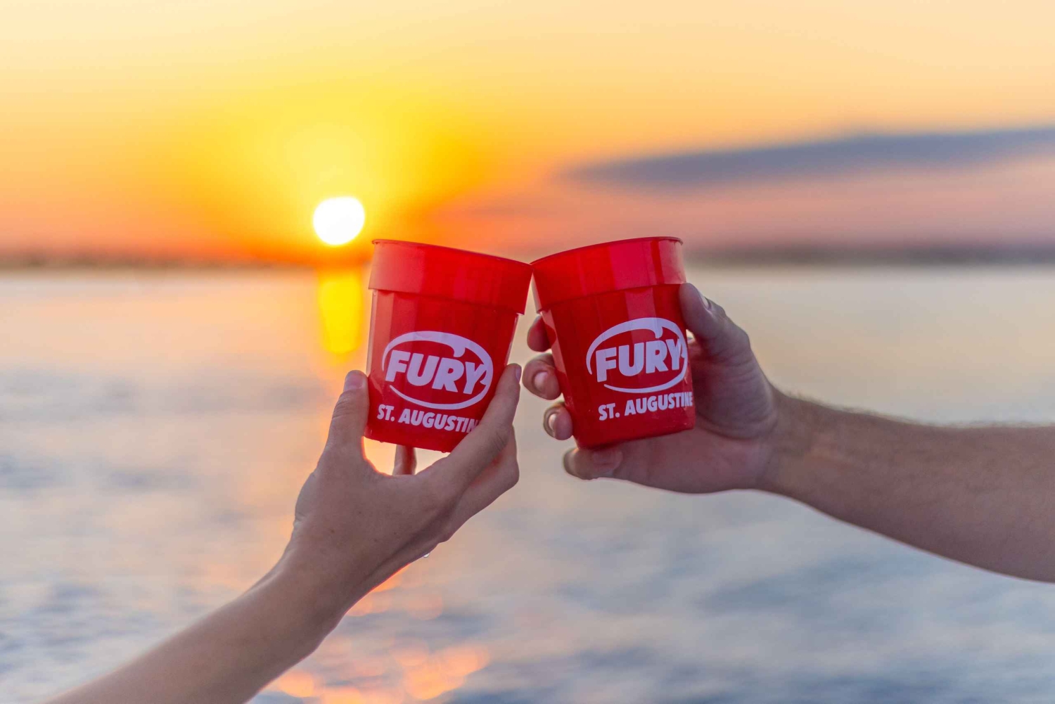 St. Augustine: Champagner-Bootstour mit Lichtern und Sonnenuntergang