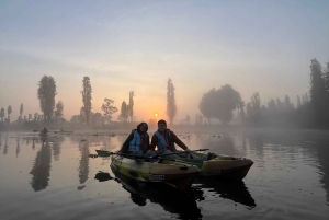 Xochimilco : lever du soleil en kayak à Mexico