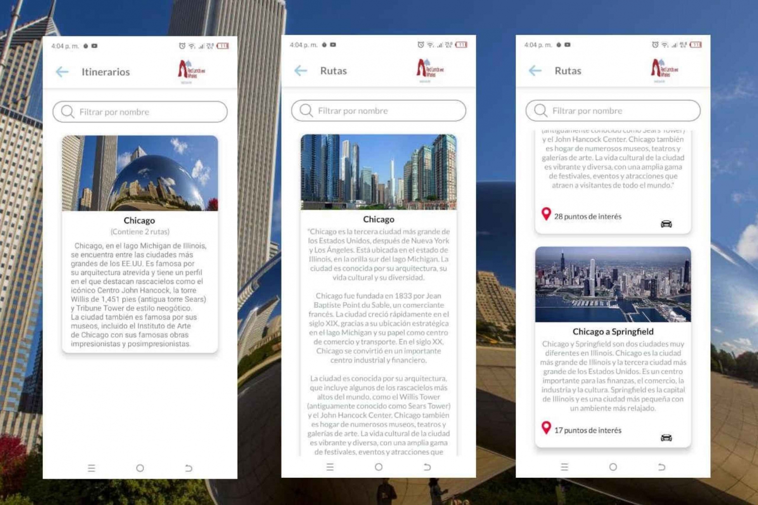 App Chicago self-guided tours with multilingual audioguides