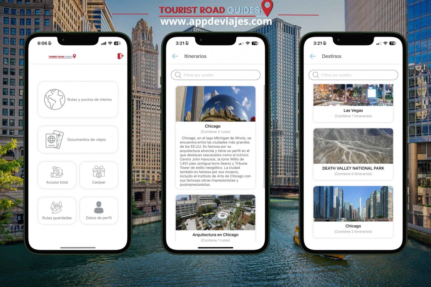 Architektur-Chicago-App mit Audioguide und Selbstführung
