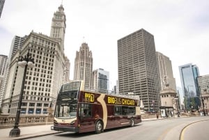 Chicago: Cruzeiro pelo rio Architecture e tour de ônibus hop-on hop-off