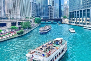 Chicago : Minibus de luxe + visite architecturale en bateau fluvial