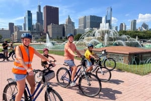 Chicago : Visite culinaire du centre-ville en famille à vélo avec visite touristique
