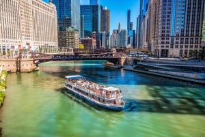 Chicago - Arkitektur Arkitektur River Cruise & rundtur med hop-on hop-off-buss