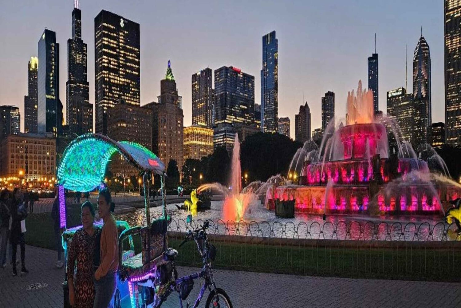 Чикаго: Экскурсия на педикэбе с музыкой и достопримечательностями