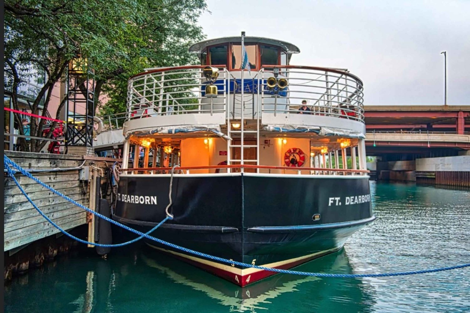 Rio Chicago: passeio guiado de barco fluvial de arquitetura de 1 hora e meia