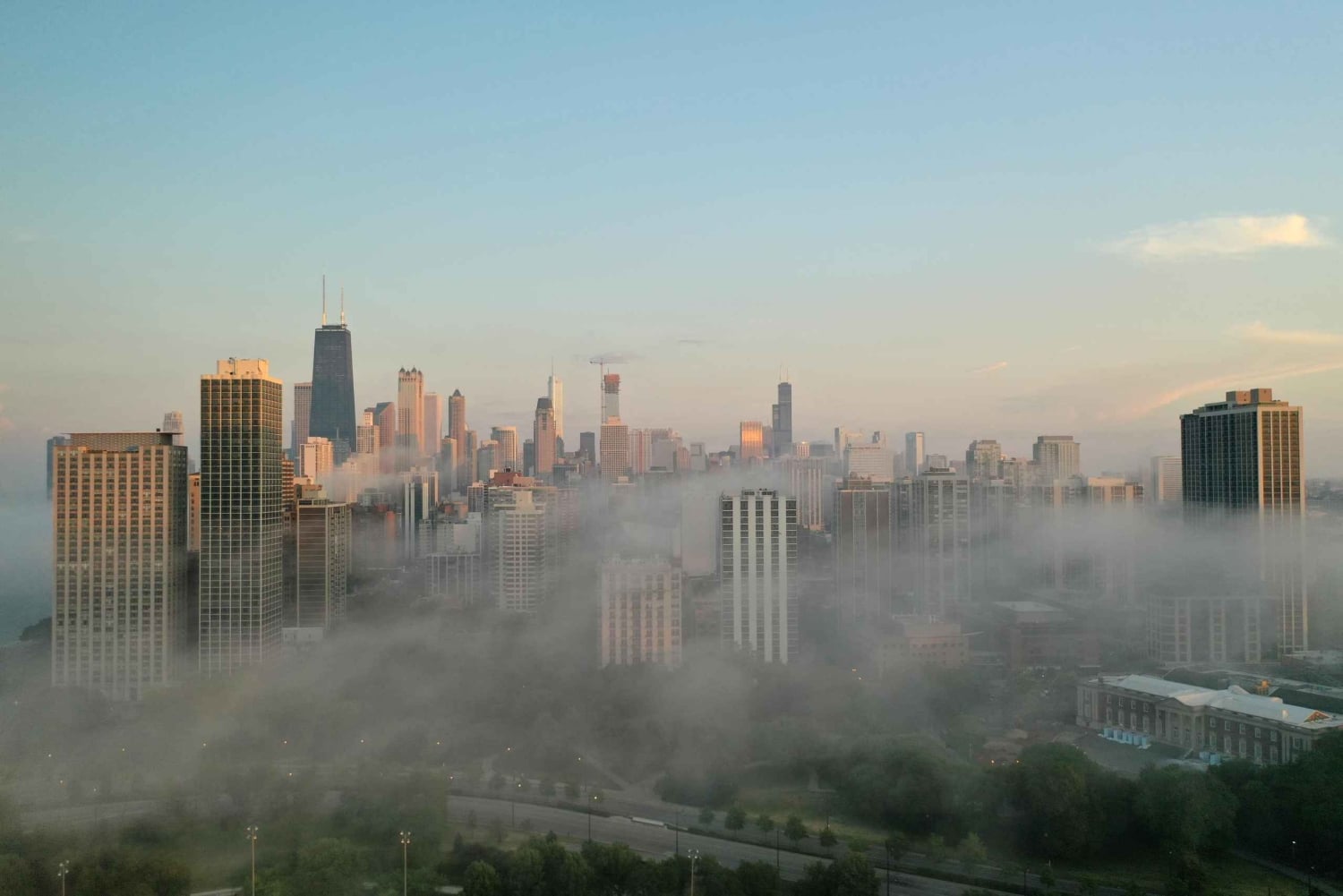 Chicago : expérience de vol en drone avec vue sur la ligne d'horizon