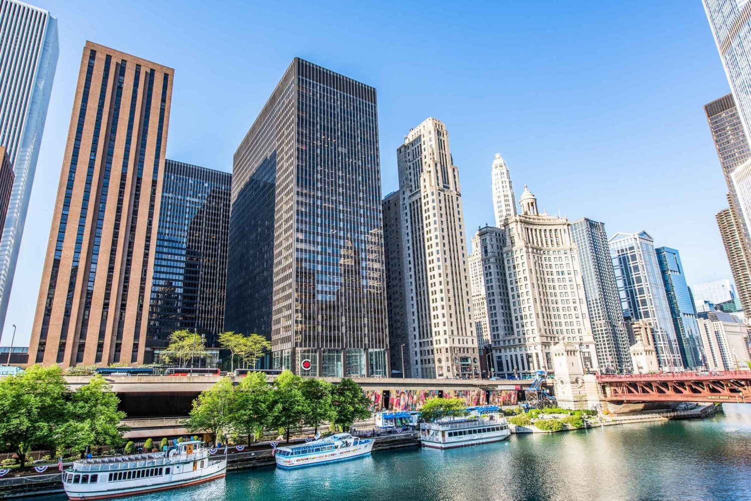 Chicago's moderne wolkenkrabbers begeleide wandeling