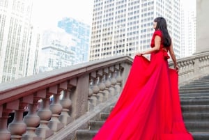 Chicago: Luxury Private Flying Dress Photoshoot 2 Locations