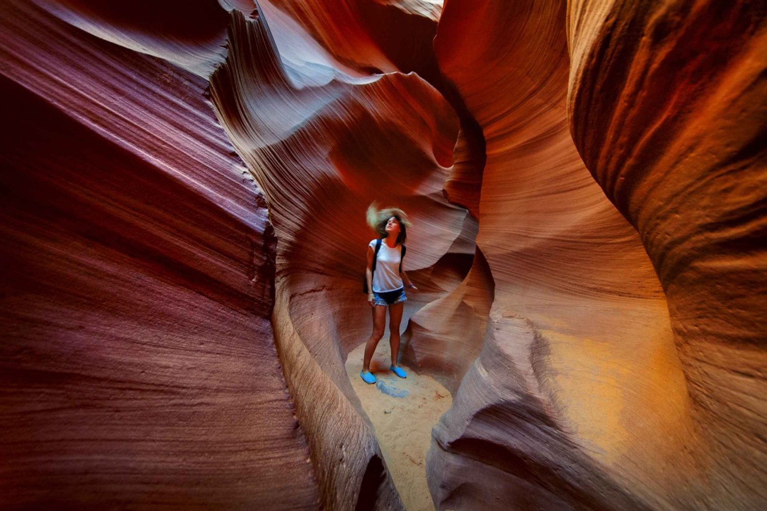 Page: Lower Antelope Canyon Inngang og omvisning