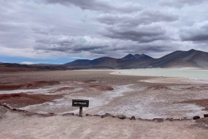 Altiplaniska laguner och röda stenar från San Pedro de Atacama