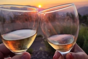 Andes zonsondergang - Cordillera Andes panorama met picknick