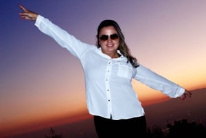 Andes zonsondergang - Cordillera Andes panorama met picknick